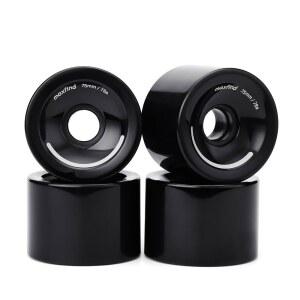 맥스핀드 75mm 78A 스케이트보드 휠 u2013 소프트 폴리우레탄 롱보드 및 전기 크루저 휠, 4종 세트