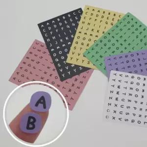 6장 알파벳 스티커 다이어리 꾸미기 영문 대문자 필기