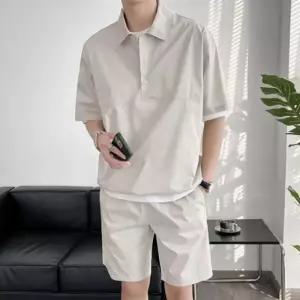 남성 여름 아노락 반팔 반바지 상하의 트레이닝복 세트