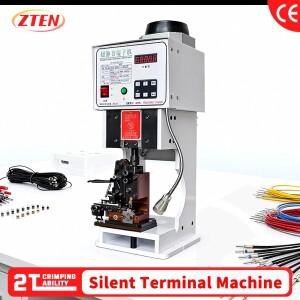 Zten 1.5T 2T 자동 플랫 케이블 전기 크림퍼 도구 저소음 와이어 터미널 크림핑 기계 다중 커넥터 지원