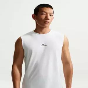 [국내정품] 나이키 NIKE 프로 민소매 트레이닝 탑 M - 화이트:블랙 / IM4900-100