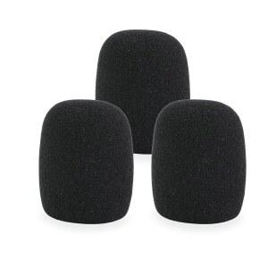 LEFXMOPHY SM57 팝 필터 SHURE 윈드스크린 A2WS 쉴드 | 마이크 커버 폼 SM57 마이크용 윈드스크린 SM 57 마이크폰 블랙 3팩