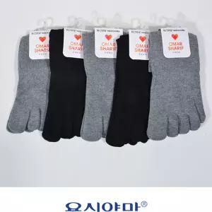 오마샤리프 숙녀 발가락 무지미니 양말