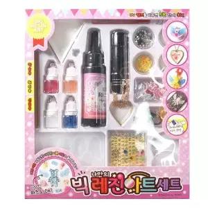 스터닝팩토리 빅 데코 레진아트 DIY 세트 사무용품 빅 레진아트