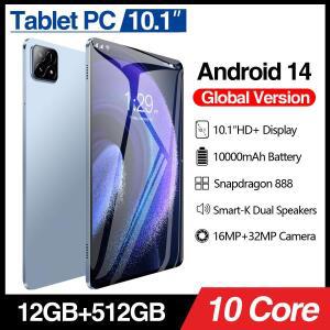 패드6S 프로 스마트 안드로이드 태블릿 PC 12GB+512GB 대용량 저장공간 HD 터치스크린 태블릿 학습, 엔터테