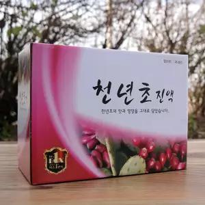 BP 천년초즙 1box (100ml x 60p)액기스 엑기스 원주스 천년 원즙 선물 설날 명절 부모님 선생님