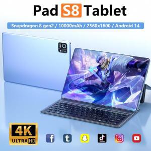 글로벌 버전 태블릿 샤오미 S8 프로 11인치 4K HD 정품 태블릿 5G 와이파이 안드로이드 PC MI 태블릿 구글