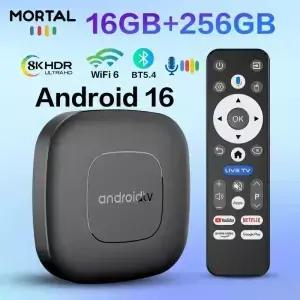 안 16 어시스턴트 음성 제어 8GB 256G 4K Wi-Fi 6 블루투스 5.0 T1 RK3518 TV 박스 비디오 미디어 플레이어