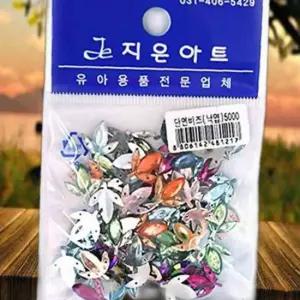 단면 비즈 낙엽 2봉 비즈공예 재료 큐빅 보석