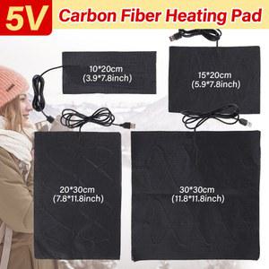 미니온열매트 5V USB 발열 히터 패드 손난로 섬유 워머 탄소 휴대용 온도 겨울 신발용 마우스