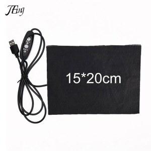 미니온열매트 탄소 섬유 USB 온도 제어 워머 기어 1PC 패드 가열