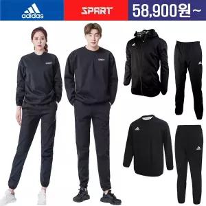 정품 사우나슈트 땀복 세트 트레이닝복 아디다스 스파트 남성 여성 다이어트 복싱 런닝 운동복 헬스복