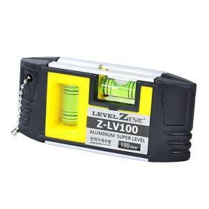 제스트 미니 자석 수평기 Z-LV100 수평계 레벨기 100mm 포켓형 휴대용