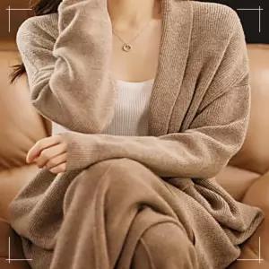 간절기아우터 가디건 베이직 무지 숄 노버튼 넥 PWFGUYLM