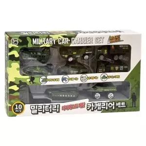 [제이큐]밀리터리 카캐리어 미니카 세트 군용 자동차 어린이 장난감 완구 선
