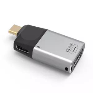 (다올)USB C to HDMI 4K 컨버터 젠더 PD포트 충전용 휴대용