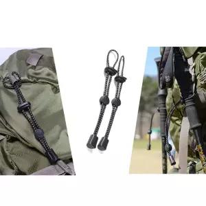 등산스틱 로프 캠핑 배낭끈 홀더 버클 2개입 걸이 야외 소품 고정끈 손잡이