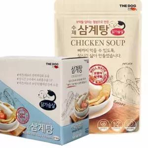 애견간식 더독 수제 삼계탕 150g 10팩 1박스 수제간식 강아지영양식 애견영양식 F8DCD