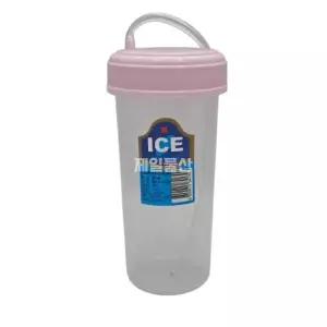 덕신화학 다회용 빨대컵 300ml 1개 간편 플라스틱컵 색상랜덤