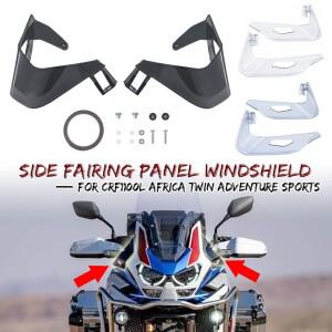 혼다 CRF1100L 아프리카 트윈 어드벤처 스포츠 2020-2023 윈드스크린 디플렉터용 오토바이 윈드실드 사이드