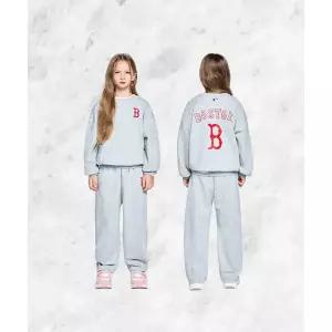 MLB KIDS 스포티브 시그니처 팀로고 맨투맨 세트 BOS (Melange Grey)