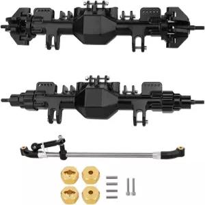 포트예스 합금 RC Car 1/8 Losi LMT 몬스터 트럭 금속 업그레이드 부품(블랙)을 위한 스티어링 링크가 있는