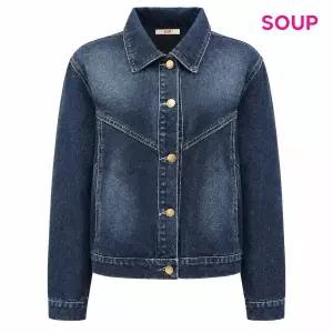 [SOUP](타임스퀘어점패션관)버튼업 데님 캐주얼 자켓 (S68JK03)