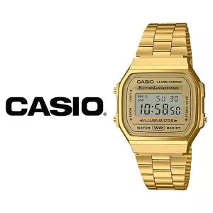 카시오 CASIO A-168WG-9W 골드 메탈밴드 빈티지 손목시계 남녀공용 A168WG-9W