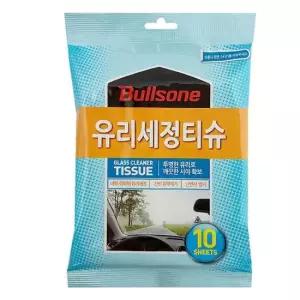 유막제거제 불스원 유리세정 티슈(10매)유막제거 난반사방지 코팅
