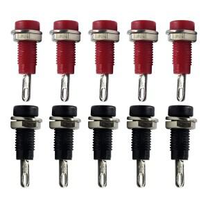 10PCS 2mm 바나나 소켓 바인딩 포스트 플러그 전기 커넥터 터미널  삽입 절연