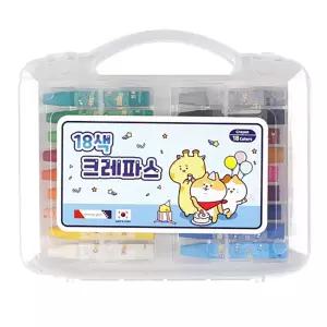 모닝글로리 크레파스 18색 (블루) 캐릭터크레파스통