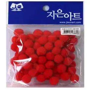 뿅뿅이 15mm 빨강 폼폼 털방울 솜공 솜털공 WFPDJ4L