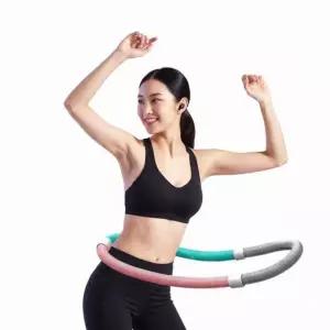 잔솔 스프링 훌라후프 뱃살 다이어트 실내 운동기구