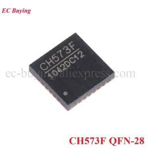 CH573F QFN-28 Bluetooth 호환 BLE 무선 통신 IC 통합 32비트 RISC 마이크로컨트롤러 칩 New