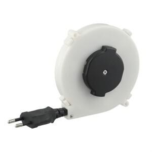 ABGE-자동 수축형 102X18.5mm 220V 파워 릴 케이블 캠핑 와이어 슬리브 글로벌 EU 플러그용