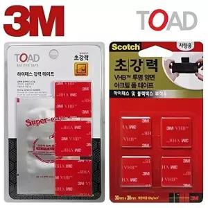 고품질 TOAD 초강력증진제 VHB 하이패스 테이프 블랙박스 양면 차량용 다용도 하이패스 VHB 초강력 WFQAEV