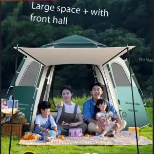 캠핑용품 땡 6-8인용 장비 텐트 방수 방풍 차양 즉시 설치 가족용 야외용