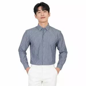 남성 오피스룩 세로줄무늬 긴소매 셔츠 ON-SHA-QWFPF0Q8