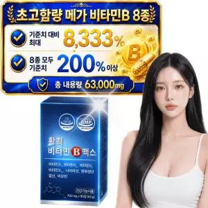 고함량 활력 메가 맥스 비타민B군 8종 63000mg(90정x1박스)