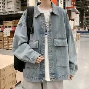 남성 루즈핏 데님자켓 가을 간절기 캐주얼 아우터