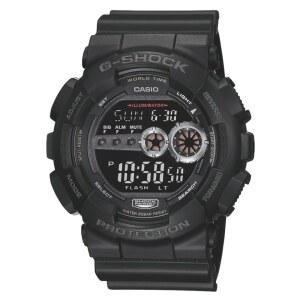 카시오 G-SHOCK GD100-1B | 남성용 터프 디지털 시계 200M 방수 고휘도 LED 듀얼 타임 & 7년 배터리