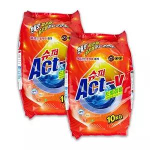 샤인빈 일반드럼겸용 가루세제 10kg(2개입)
