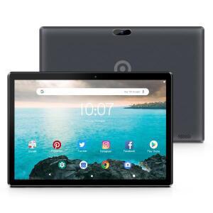 PRITOM 10인치 태블릿 PC (SIM 슬롯 포함) 안드로이드 13 64GB 쿼드 코어 터치 스크린 WiFi GPS 지원 3G 통