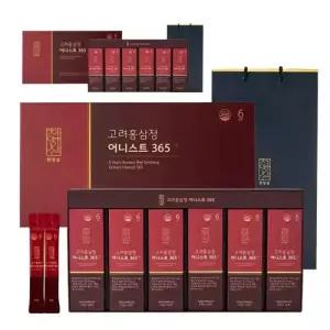 [] 천양삼 6년근 고려홍삼정 어니스트 365 홍삼스틱 10g x 60포 선물세트+쇼핑백, 2개