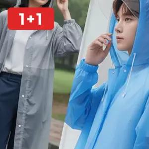 우비 남녀공용 EVA 투명 여름 경량 다회용 등산 배달 캠핑