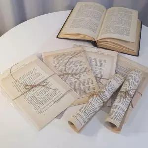 쇼핑몰 촬영소품 빈티지 영문페이퍼 벽장식 6장세트 영문페이퍼