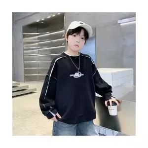 키즈목마 남아 주니어 봄가을 오버핏 배색라인 맨투맨 초등학생 루즈핏 긴팔티 979