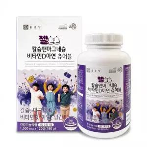 종근당 젤튼튼 칼슘앤마그네슘 비타민D아연 츄어블 120정