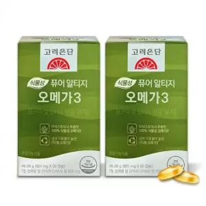 고려은단 식물성 퓨어 알티지 오메가3 60캡슐 2개