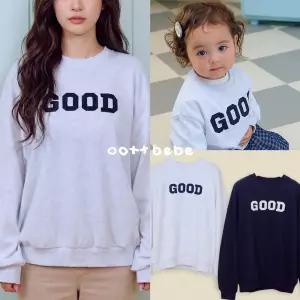오뜨베베 GOOD맨투맨 성인 26유아 키즈 패밀리룩 가을 겨울 티셔츠